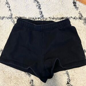 Aritzia Black Tna Cozy Shorts